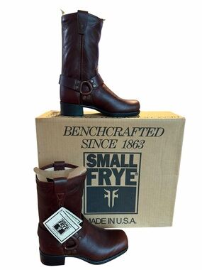 Frye NEW Youth Vintage Small Frye Pull On Harness Boots Size 12.5 #267076